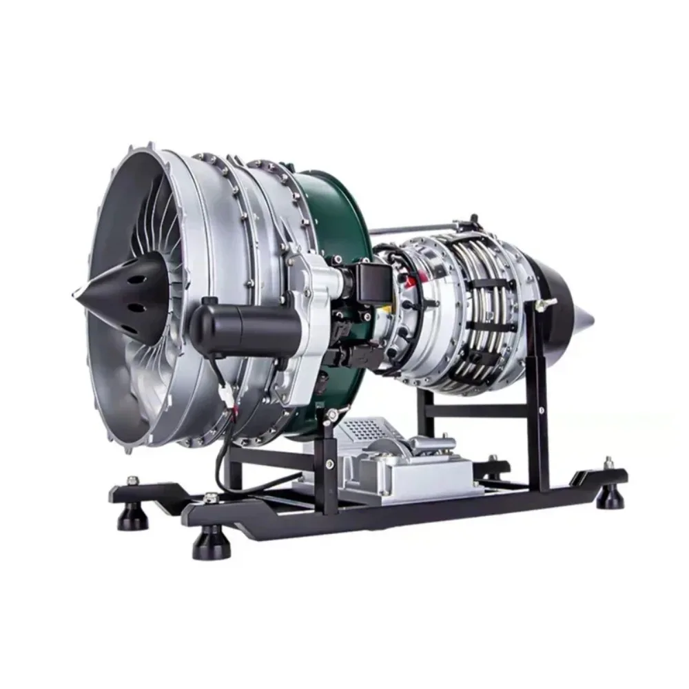 Model Kit Jet Engine - NF TECHING 1/10 Metall-Jet-Turbinen-Aero-Doppelwellenmotor-Bausatz DIY-Set 1000+