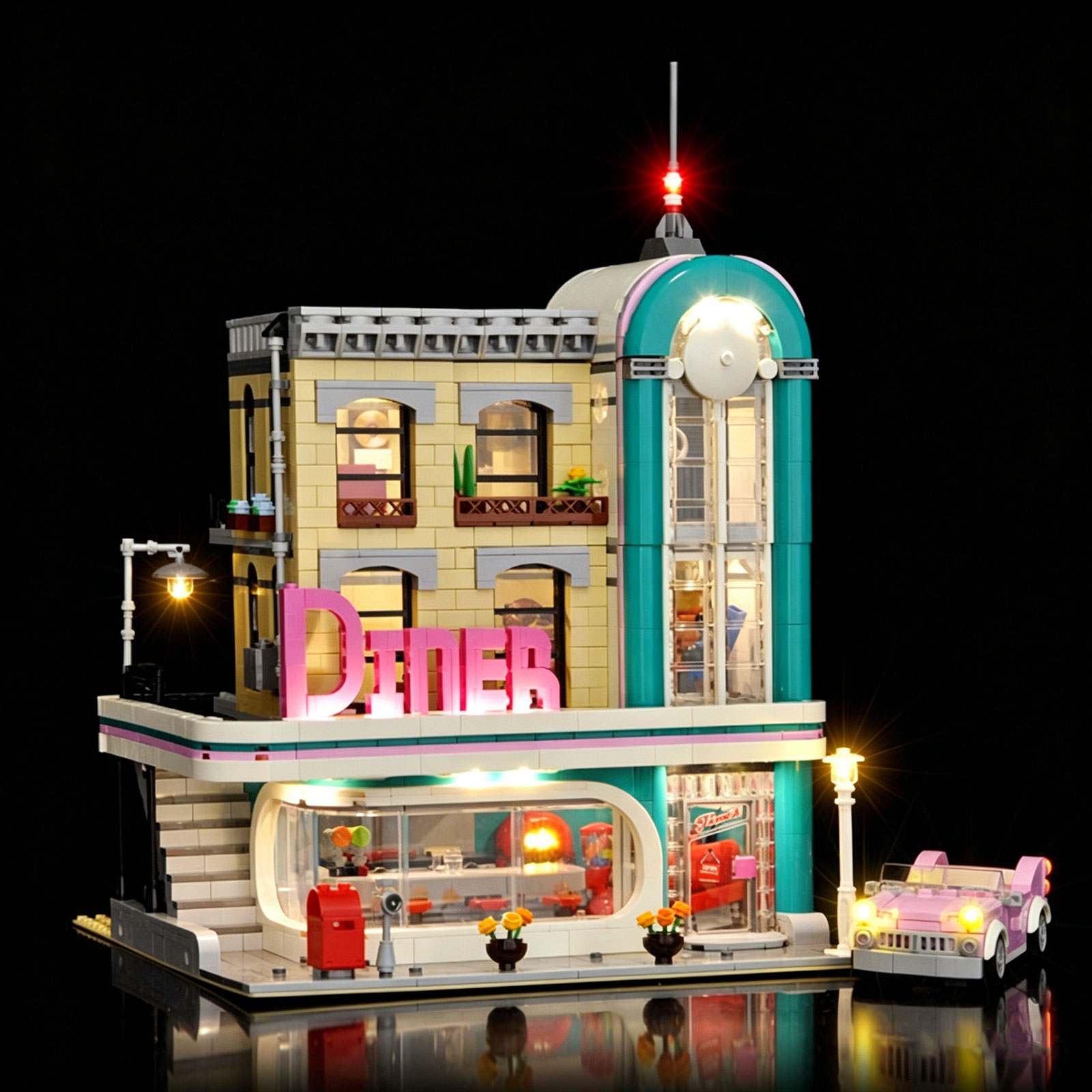 Model Kit Chemistry - LYBMTWF LED-Beleuchtungsset, kompatibel mit Lego 10260