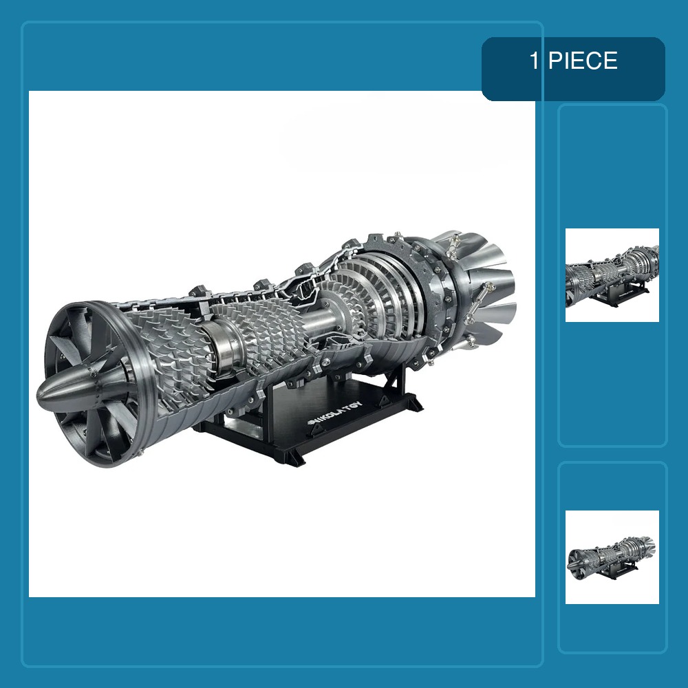 Model Kit Jet Engine - GEJ79 Turbinenmotor-Modellbausatz Militär-Jet-Generator-Modell Innovatives Wissenschaftliches Praxislaboratorium