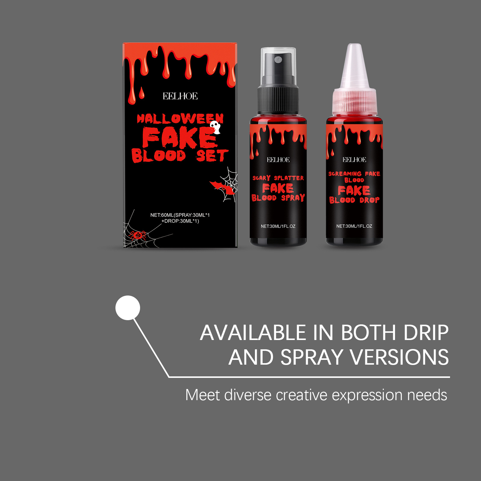 3-teiliges Halloween-Fake-Blut – Wash Effect Set Bewertung und Preis