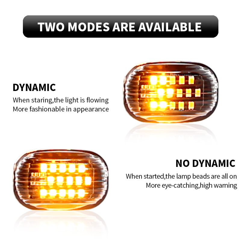 2 stücke dynamische LED-Seiten – Panel Line Marker Bewertung und Preis