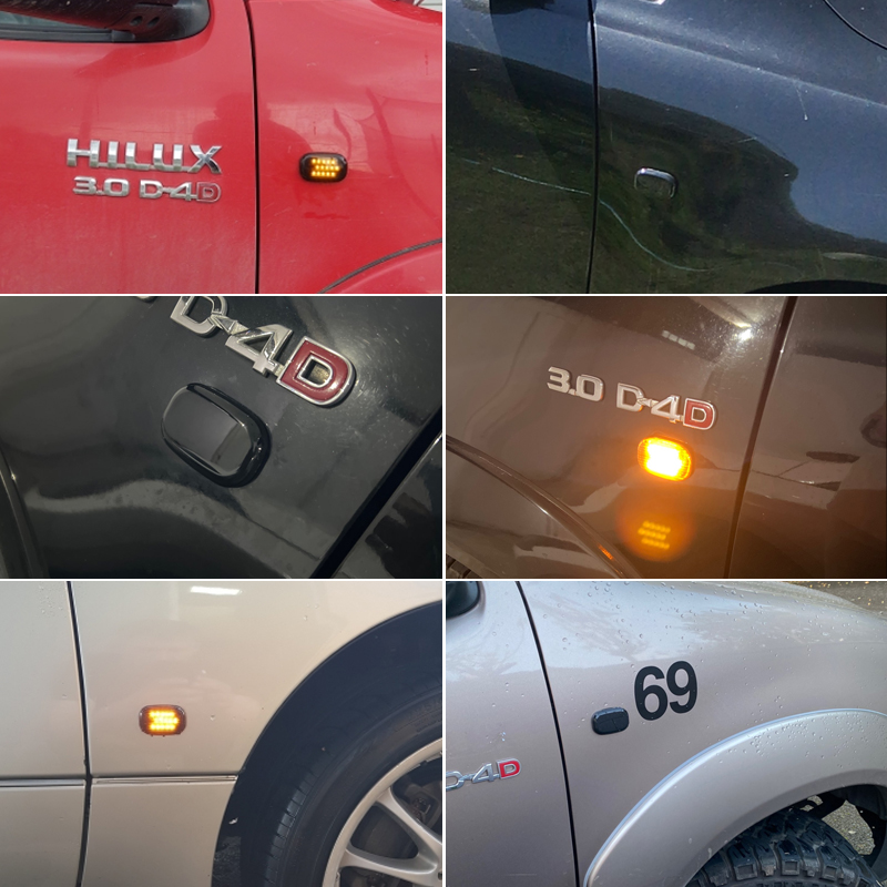 2 stücke dynamische LED-Seiten – Panel Line Marker Bewertung und Preis