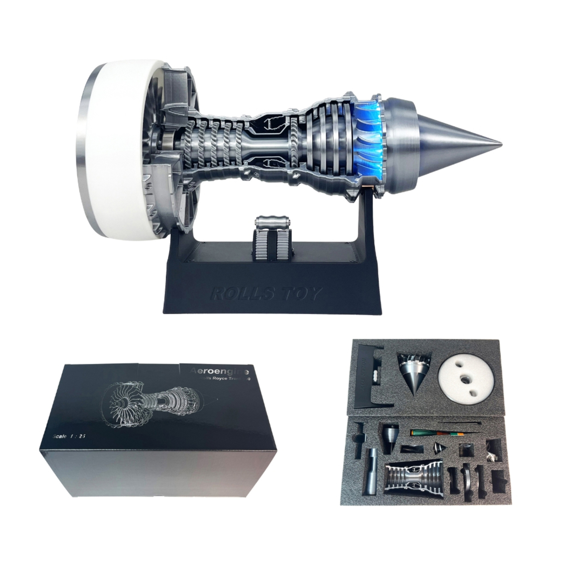 3D-gedrucktes Turbinenmotormod – Model Kit Jet Engine Bewertung und Preis